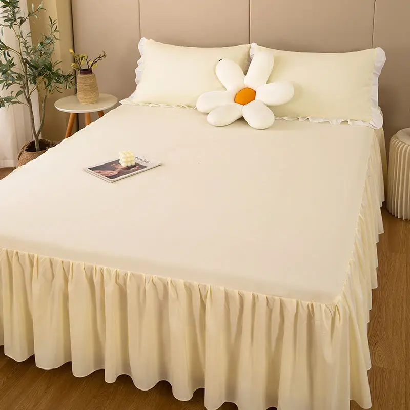 Solid Color Bed Skirt Lace Ruffled Bed Skirt 1pcs Cover Bedroom Bed Cover Bed Skirt Non-slip Mattress Cover Bedsheet Bedspread
Solid Color Bed Skirt Lace Ruffled Bed Skirt 1pcs Cover Bedroom Bed Cover Bed Skirt Non-slip Mattress Cover Bedsheet Bedspread