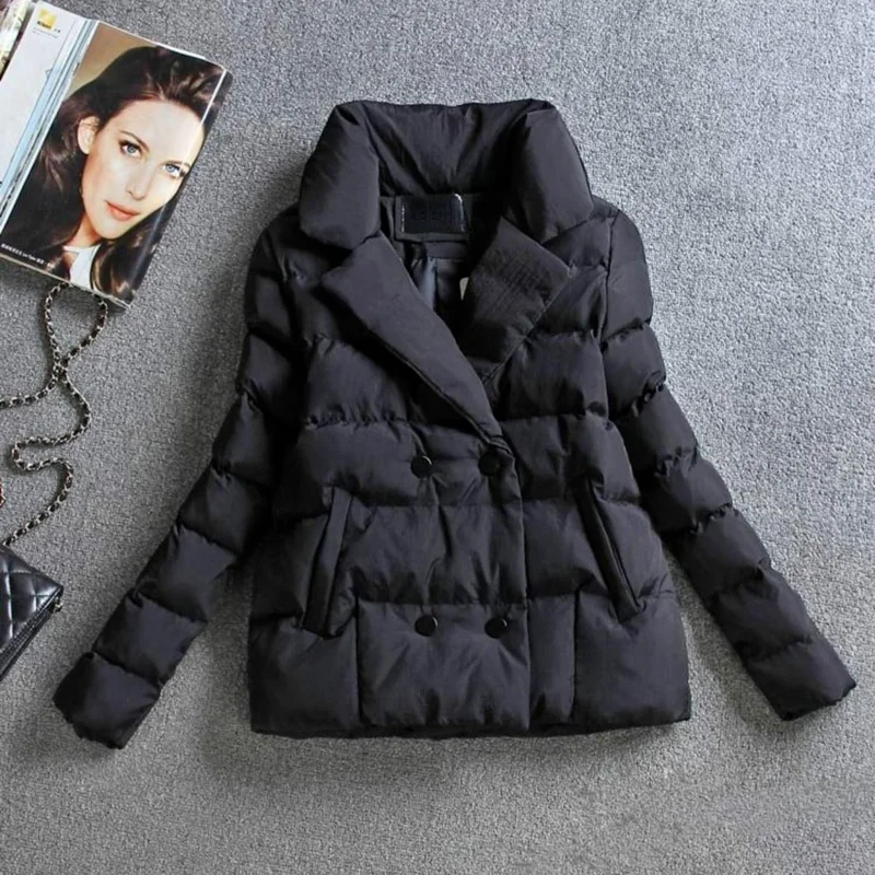 European and American Fashion Parkas 2021 Winter Women Cotton Jacket Down Coat Short New Slim Ladies Warm Parka Black Clothes
European and American Fashion Parkas 2021 Winter Women Cotton Jacket Down Coat Short New Slim Ladies Warm Parka Black Clothes