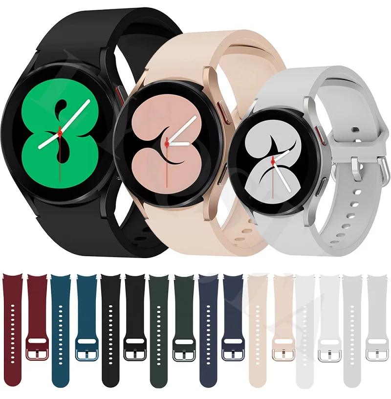 New Strap for Samsung Galaxy Watch4 Classic 42 46mm Replacement Strap for Galaxy Watch 4 40 44mm Curved End Silicone Watch Strap
New Strap for Samsung Galaxy Watch4 Classic 42 46mm Replacement Strap for Galaxy Watch 4 40 44mm Curved End Silicone Watch Strap
