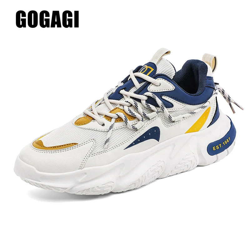 Summer Men's Sneakers Thick Sole Low Top Breathable Mesh Men Casual Shoes Fashion Lace-up Male Jogging Shoes Zapatos De Hombre
Summer Men's Sneakers Thick Sole Low Top Breathable Mesh Men Casual Shoes Fashion Lace-up Male Jogging Shoes Zapatos De Hombre
