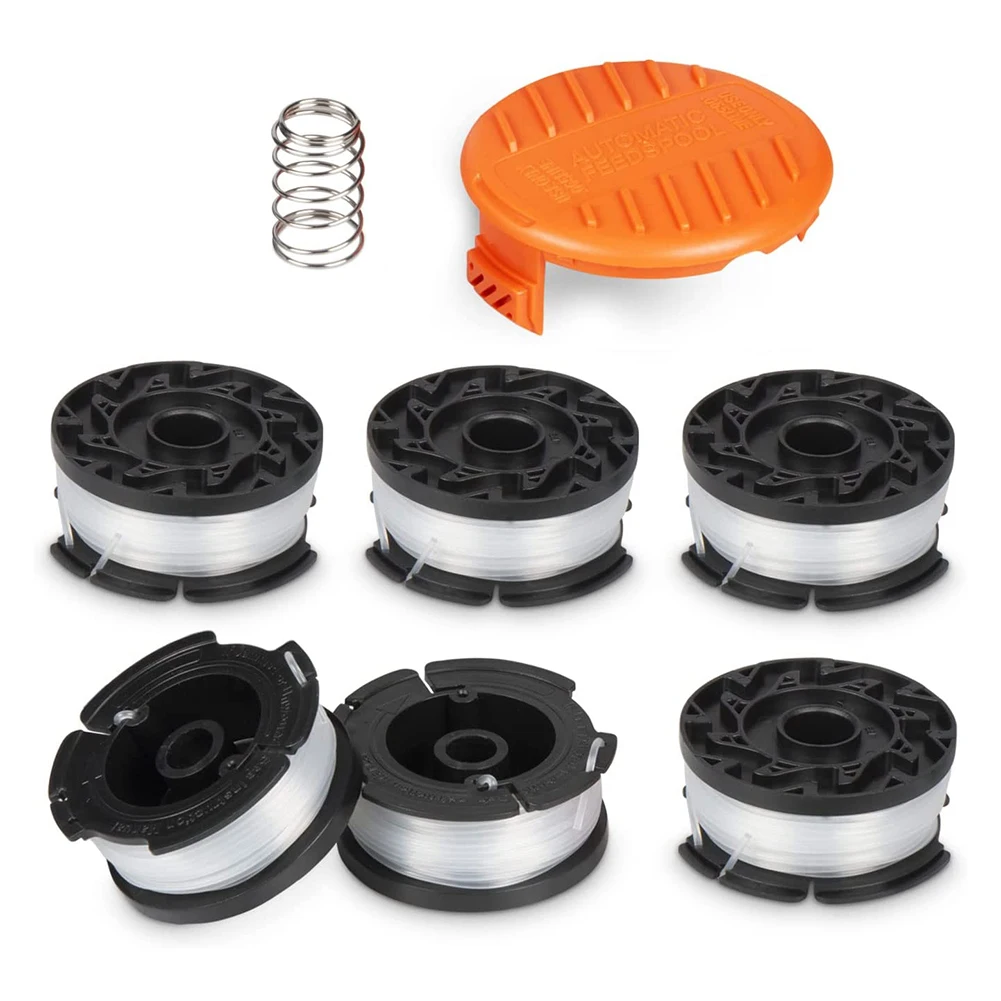 6Pcs Spools 30 Ft. 0.065 In. Thread Trimmer 6 Replacement Spools, 1 Spools Cover, 1 Spring String Trimmer Tool Parts
6Pcs Spools 30 Ft. 0.065 In. Thread Trimmer 6 Replacement Spools, 1 Spools Cover, 1 Spring String Trimmer Tool Parts
