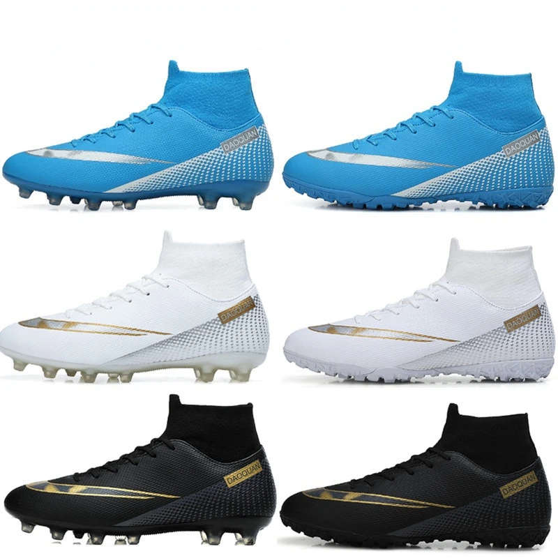 Football shoes high top TF broken nail artificial lawn leather foot Ag long nail competition student training shoes
Football shoes high top TF broken nail artificial lawn leather foot Ag long nail competition student training shoes