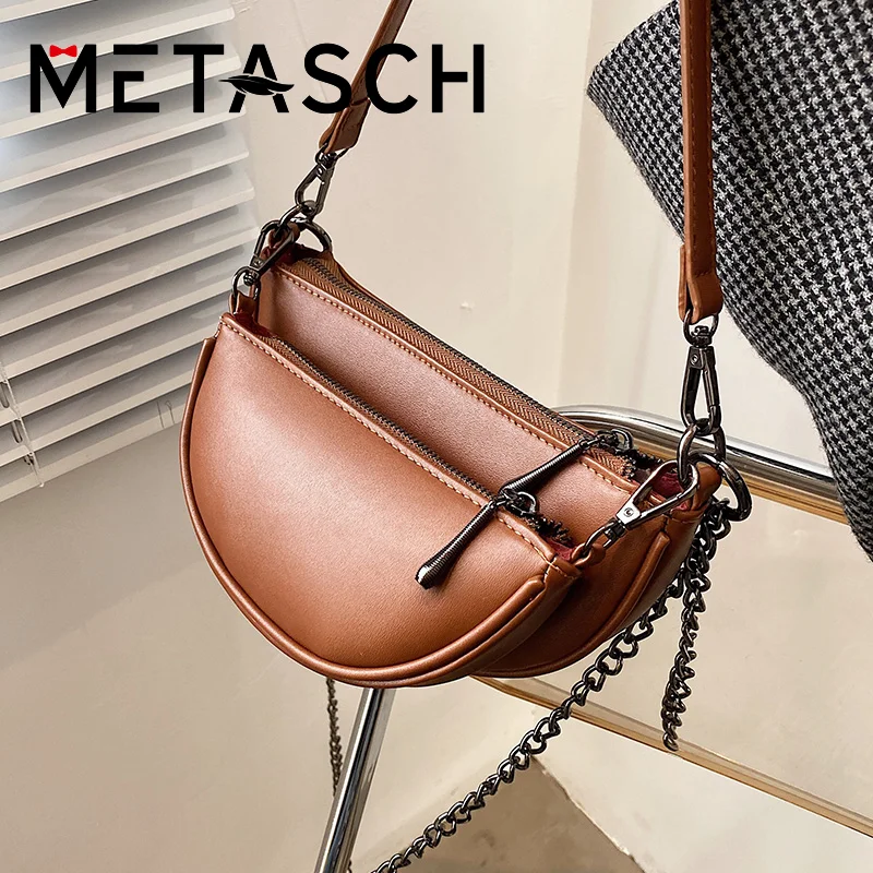 METASCH 2PCS/SET Luxury Design Bag 2022 New Summer Fashion Shoulder Women's Bag Chain Messenger Bag Crossbody Bag Half Moon
METASCH 2PCS/SET Luxury Design Bag 2022 New Summer Fashion Shoulder Women's Bag Chain Messenger Bag Crossbody Bag Half Moon