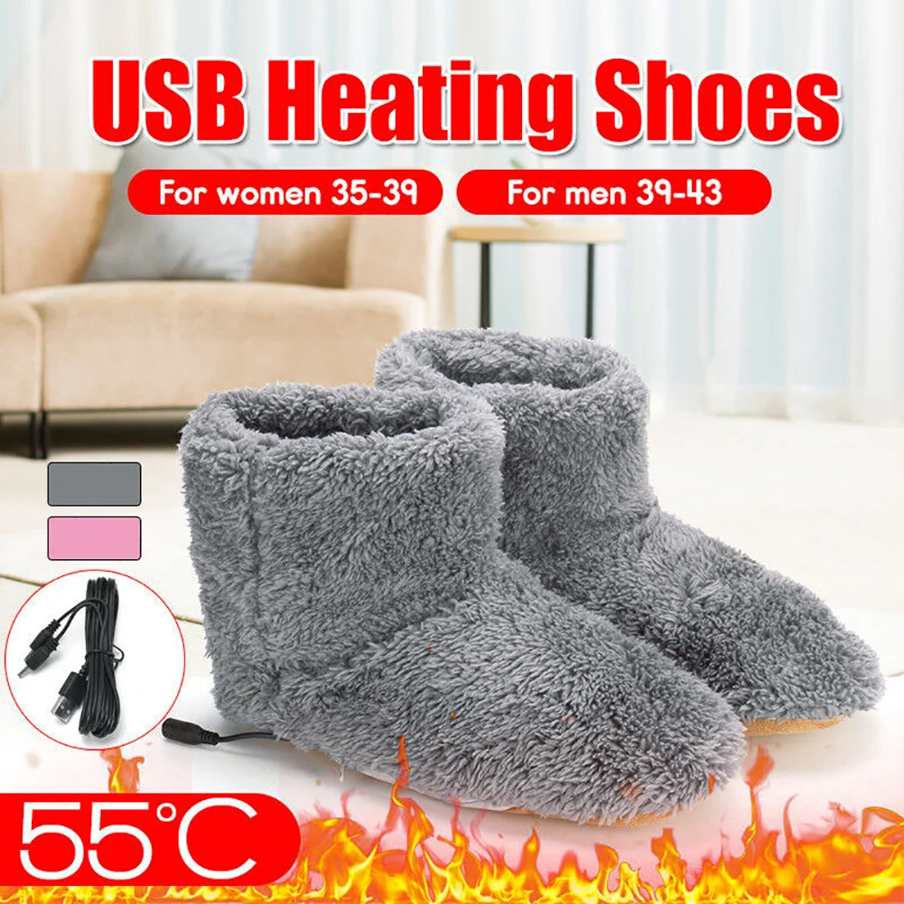 Electric Heated Foot Warmers Fluffy Thick Plush Foot Heater Winter USB Rechargeable Couple Warm Shoes for Men Women
Electric Heated Foot Warmers Fluffy Thick Plush Foot Heater Winter USB Rechargeable Couple Warm Shoes for Men Women