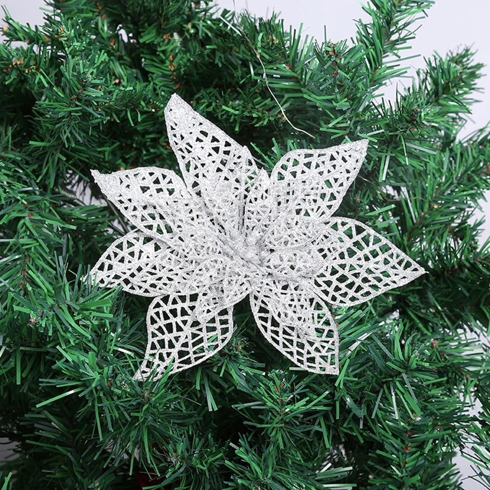 10PC Christmas Poinsettia Glitter Artificial Flowers Xmas Tree Party Decor Xmas Flowers Decoration 2023 Novelties Cadeau Noel
10PC Christmas Poinsettia Glitter Artificial Flowers Xmas Tree Party Decor Xmas Flowers Decoration 2023 Novelties Cadeau Noel