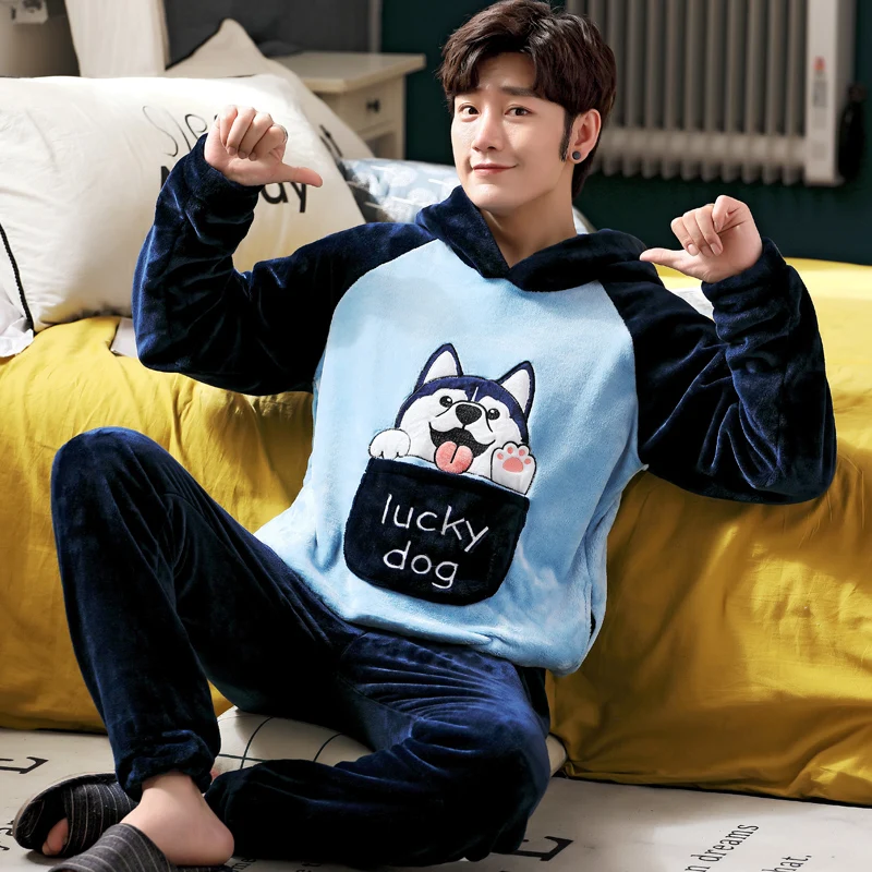 Warm Winter Fleece Pajamas For Men Men Cute Cartoon Thicken Pajama Man Sets Long Sleeve Sleepwear Homewear 5Xl Loungewear
Warm Winter Fleece Pajamas For Men Men Cute Cartoon Thicken Pajama Man Sets Long Sleeve Sleepwear Homewear 5Xl Loungewear