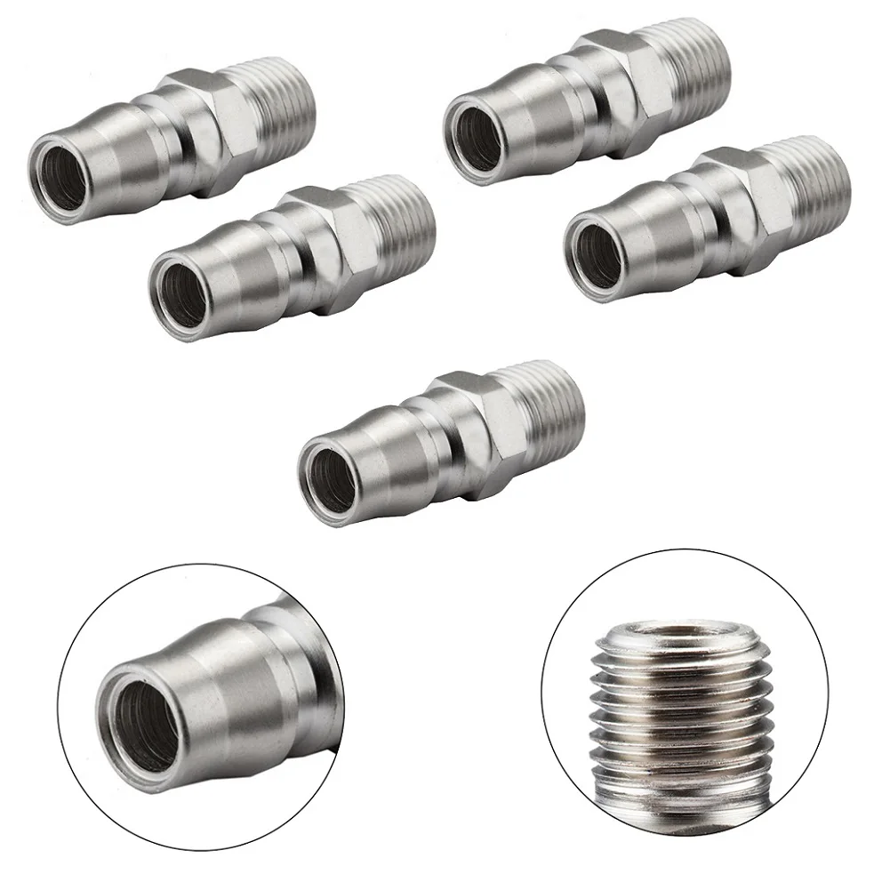 5PCS Male Coupling Air Fitting With 1/4inch BSP Male Thread (20PM) Air Coupler Steel Thread Adapter Air Compressor Accessories
5PCS Male Coupling Air Fitting With 1/4inch BSP Male Thread (20PM) Air Coupler Steel Thread Adapter Air Compressor Accessories