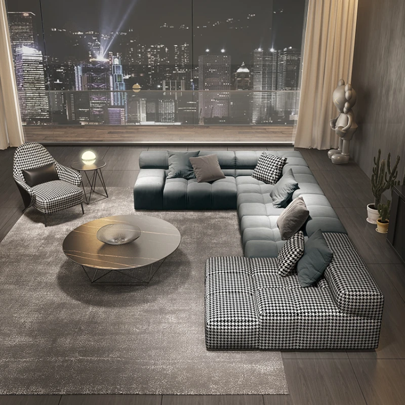 High Quality Large Apartment U-shaped Cloth Sofa Italian Minimalist Tofu Block Floor Fabric Sofa Living Room Furniture Style
High Quality Large Apartment U-shaped Cloth Sofa Italian Minimalist Tofu Block Floor Fabric Sofa Living Room Furniture Style