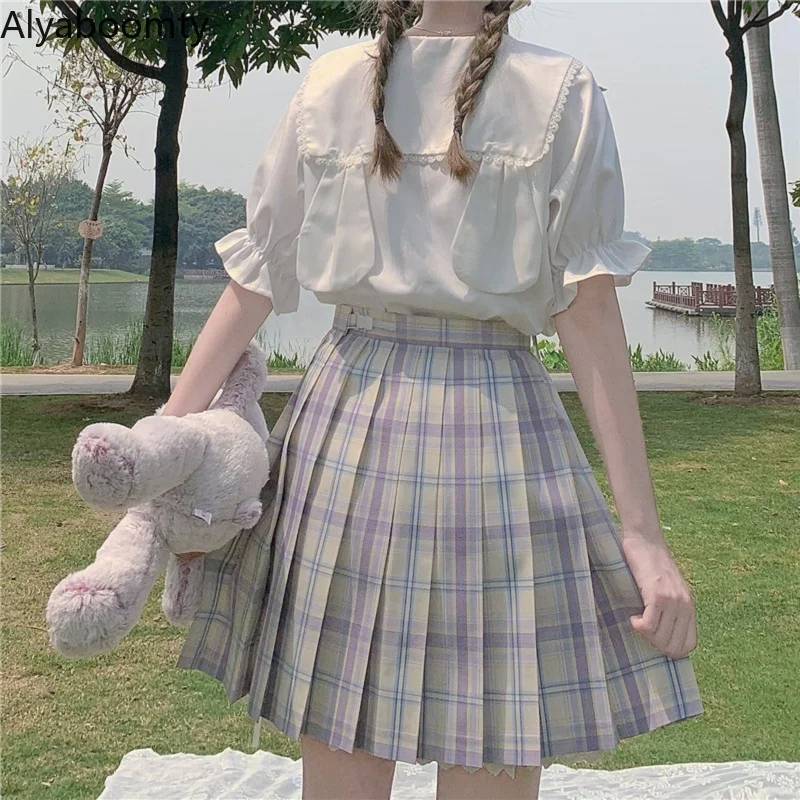 Japanese Preppy Style Summer Women Blouse Peter Pan Collar Bunny Ears White Blusas Cute Kawaii Lolita Sweet Student's JSK Top
Japanese Preppy Style Summer Women Blouse Peter Pan Collar Bunny Ears White Blusas Cute Kawaii Lolita Sweet Student's JSK Top