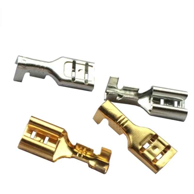 20/50/100/200/500 Pcs 6.3 Automobile Wiring Copper Terminal 250 Plug Spring Female Connector High Foot 0.4 Thick DJ622-D6.3C 
20/50/100/200/500 Pcs 6.3 Automobile Wiring Copper Terminal 250 Plug Spring Female Connector High Foot 0.4 Thick DJ622-D6.3C