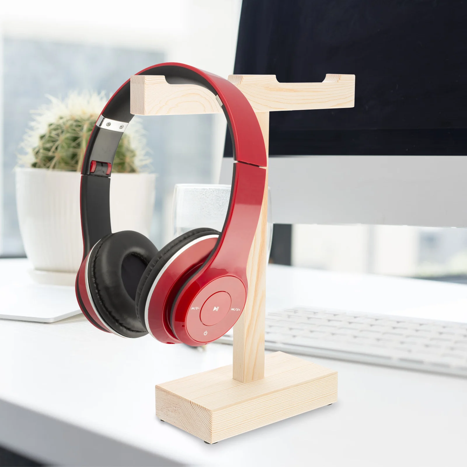 Stand Holder Headset Headphone Desk Earphone Wooden Hanger Display Gaming Desktoprack Bracelet T Headsets Tabletop Storage 
Stand Holder Headset Headphone Desk Earphone Wooden Hanger Display Gaming Desktoprack Bracelet T Headsets Tabletop Storage