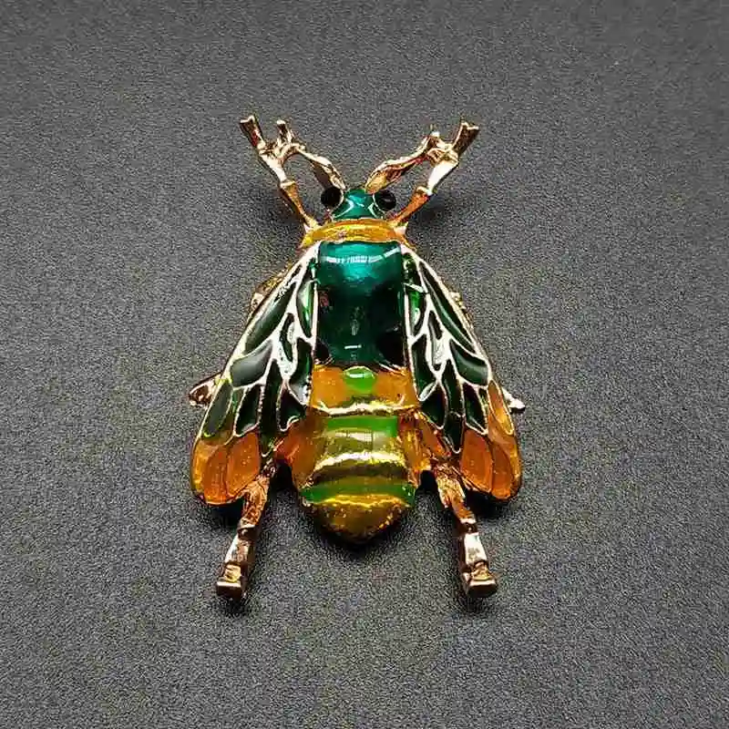 Brooch Pin Insect Gift Vintage Style Enamel Crystal Green Cyan Gold Bumble Bee
Brooch Pin Insect Gift Vintage Style Enamel Crystal Green Cyan Gold Bumble Bee