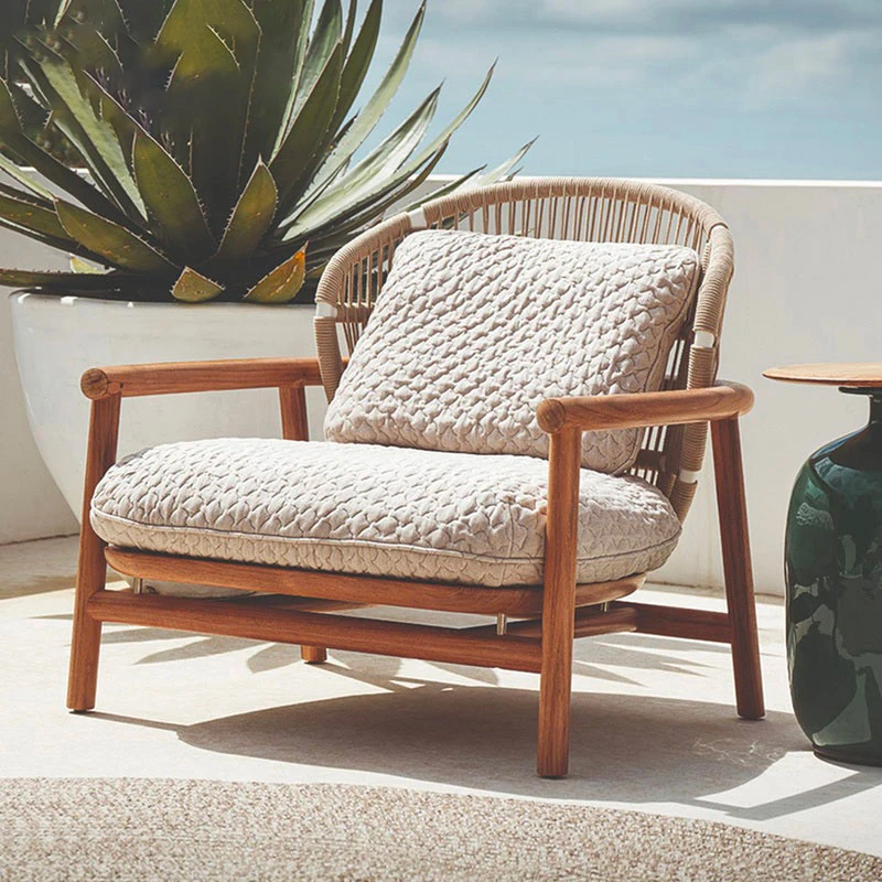 Outdoor courtyard rattan sofa set leisure solid wood sunscreen terrace furniture
Outdoor courtyard rattan sofa set leisure solid wood sunscreen terrace furniture