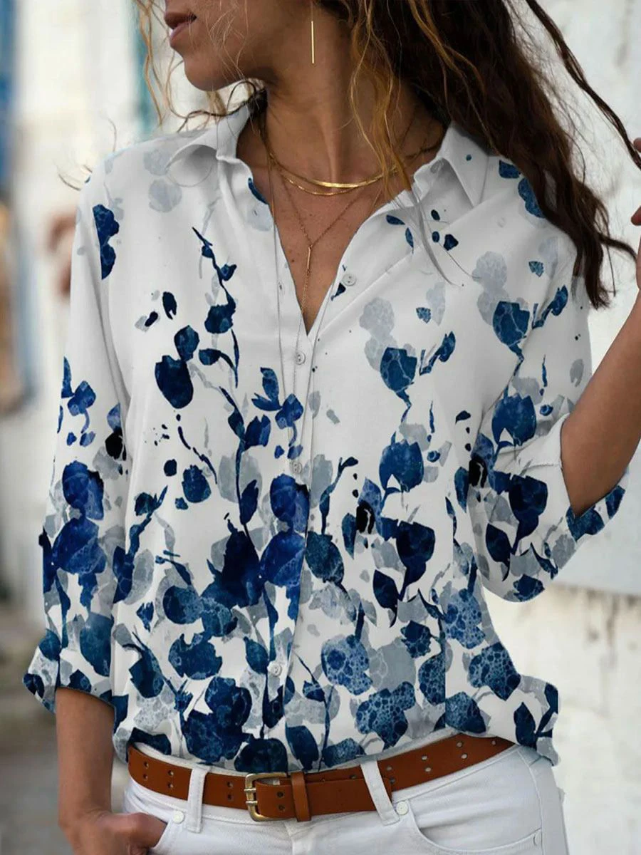 Long Sleeve Printed Flower Blouse Female Harajuku Tshirt Loose Vintage Casual All-match Top Spring Fashion Office Shirts Button
Long Sleeve Printed Flower Blouse Female Harajuku Tshirt Loose Vintage Casual All-match Top Spring Fashion Office Shirts Button