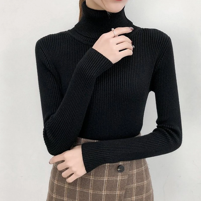 Autumn Winter Women Knitted Turtleneck Tops Women's Pullovers Casual Sweater Soft Warm Pull Long Sleeve Female Knitwear Jumper
Autumn Winter Women Knitted Turtleneck Tops Women's Pullovers Casual Sweater Soft Warm Pull Long Sleeve Female Knitwear Jumper
