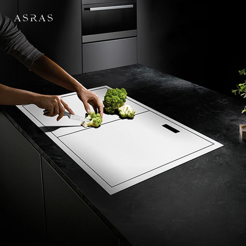 Новая кухонная раковина ASRAS с двойным покрытием скрытая Одиночная большая из