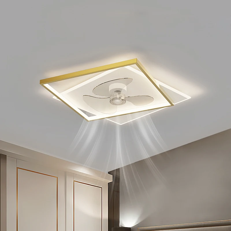 Gold Black LED Ceiling Fans Silent Ultra Wind Ceiling Fan with LED Light and Control
Gold Black LED Ceiling Fans Silent Ultra Wind Ceiling Fan with LED Light and Control