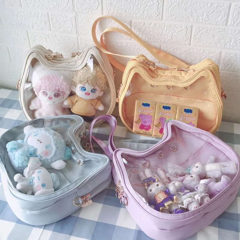 Bag Cute Backpack Girls Clear Front Pocket Transparent Bagpack Sweet Cat Shape Teenage Girls Shoulder Bag Women Itabag
Bag Cute Backpack Girls Clear Front Pocket Transparent Bagpack Sweet Cat Shape Teenage Girls Shoulder Bag Women Itabag