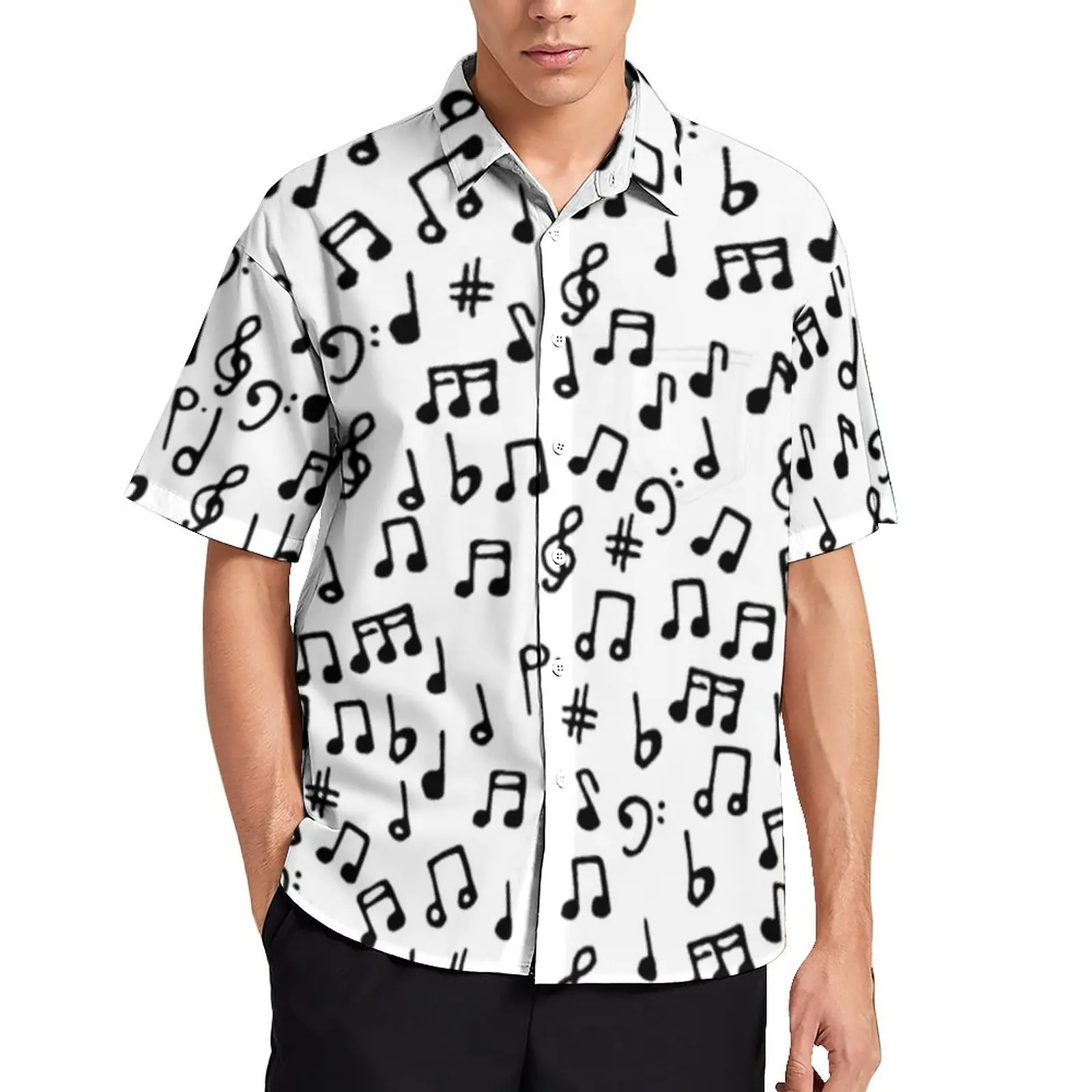 Рубашка мужская пляжная черно-белая с короткими рукавами
Рубашка мужская пляжная черно-белая с короткими рукавами