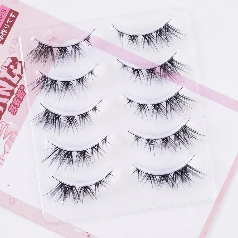 5Pairs Cat Eye Fox Lashes 3D False Eyelashes Transparent Stem Curled Winged Natural Messy End Eye Elongated Soft Fake Eyelashes
5Pairs Cat Eye Fox Lashes 3D False Eyelashes Transparent Stem Curled Winged Natural Messy End Eye Elongated Soft Fake Eyelashes