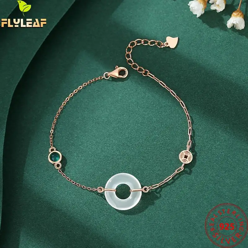 Real 925 Sterling Silver Jewelry White Agate Circle Bracelet For Women Rose Gold Plating Femme Luxury Accessories 2022 New
Real 925 Sterling Silver Jewelry White Agate Circle Bracelet For Women Rose Gold Plating Femme Luxury Accessories 2022 New