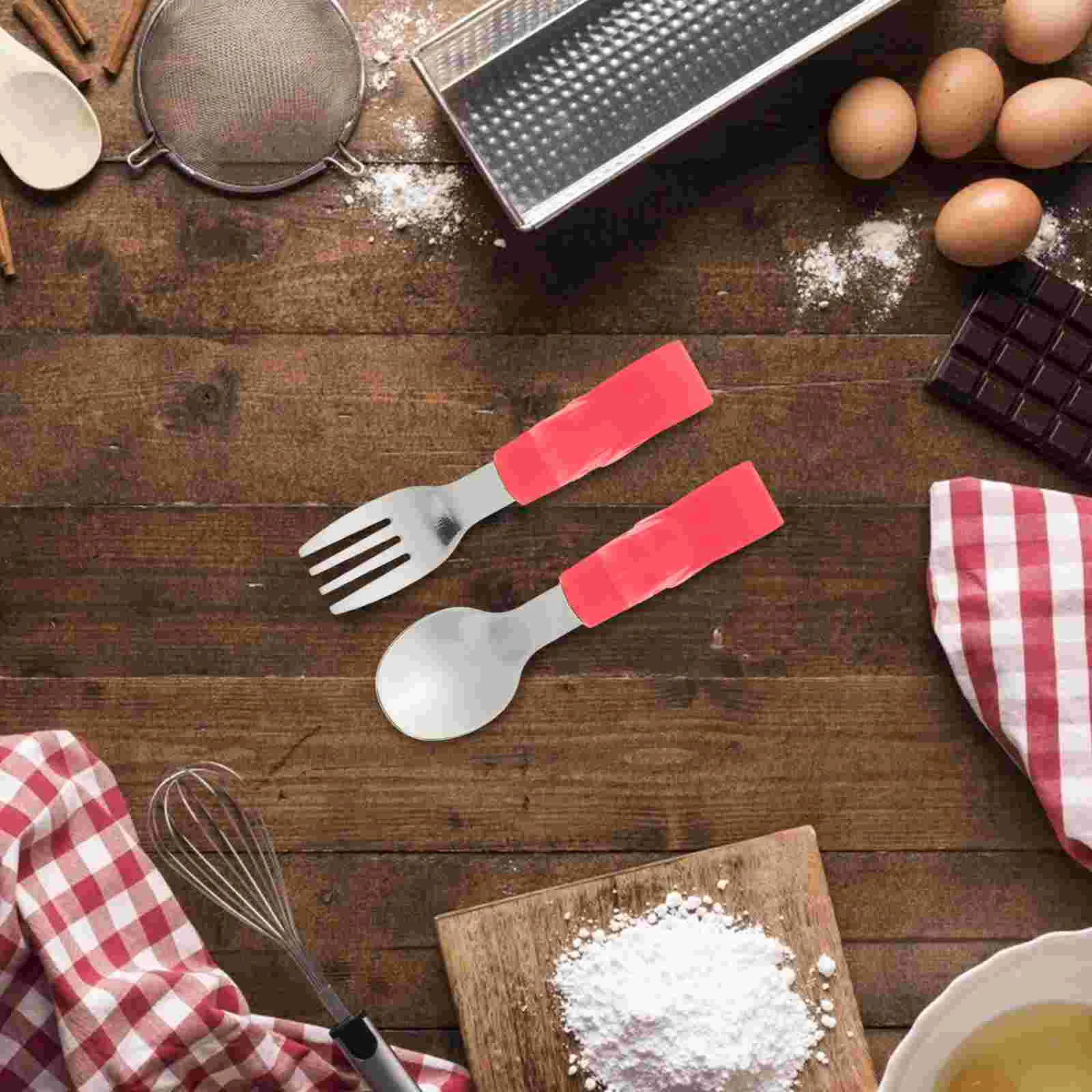 Tableware Spoon Baby Utensils Fork Kids Spoons Forks Stainless Steel Feeding Learning Training Dinning Toddler Eating Practice
Tableware Spoon Baby Utensils Fork Kids Spoons Forks Stainless Steel Feeding Learning Training Dinning Toddler Eating Practice