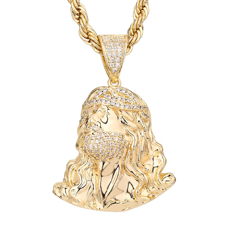 New Design Hip Hop 14k Gold Plated Jesus Religion Moissanite Copper Pendant Charm
New Design Hip Hop 14k Gold Plated Jesus Religion Moissanite Copper Pendant Charm
