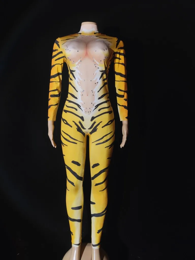 Dance Opening Halloween Tiger Leopard Print Elastic Pullover One Piece Stage Performance Dress For Men And Women
Dance Opening Halloween Tiger Leopard Print Elastic Pullover One Piece Stage Performance Dress For Men And Women
