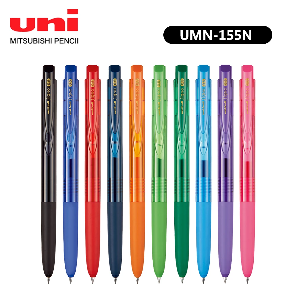 

1 Pcs UNI UMN-155N Gel Pen Ballpoint Pen Limited Office Accessories 0.38/0.5mm Color Water Pen UMR-83/85N Refill Stationery