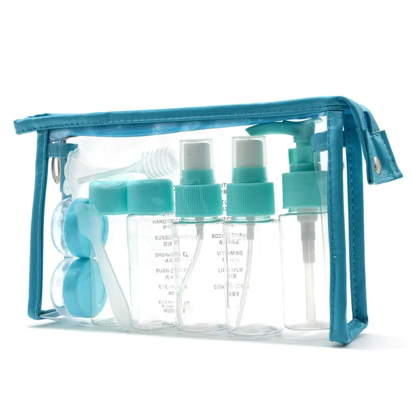 10Pcs Refillable Travel Bottle Set Dispensing Spray Lotion Shower Gel Essence Shampoo Cosmetic Empty Container Makeup Storage
10Pcs Refillable Travel Bottle Set Dispensing Spray Lotion Shower Gel Essence Shampoo Cosmetic Empty Container Makeup Storage