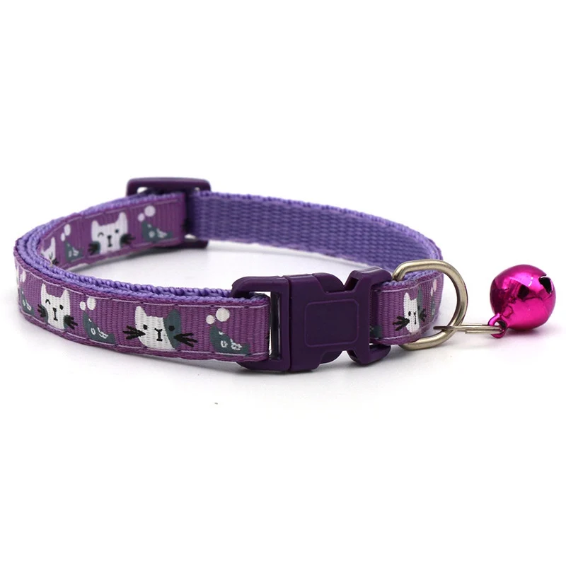 10PCS Pet Cat Collars Gray White Cat Head Pattern Collar DIY Pet Accessories For Cats Kitten Colorful Cute Bell Adjustable
10PCS Pet Cat Collars Gray White Cat Head Pattern Collar DIY Pet Accessories For Cats Kitten Colorful Cute Bell Adjustable