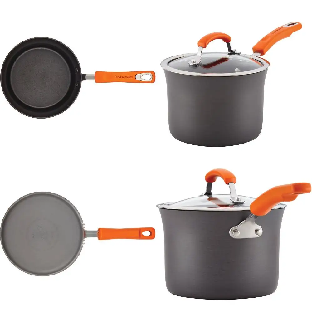 Soups, Sauces and More Chic Gray 3-Quart Nonstick Aluminum Covered Saucepan with Perfect Orange Handle – Perfect for Soups, Sa
Soups, Sauces and More Chic Gray 3-Quart Nonstick Aluminum Covered Saucepan with Perfect Orange Handle – Perfect for Soups, Sa