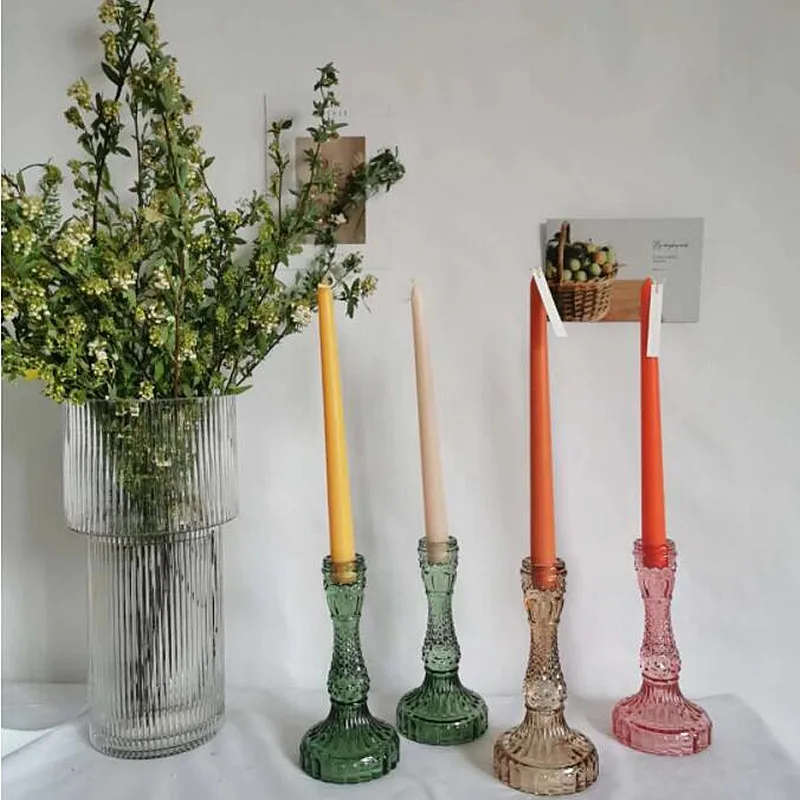 Vintage Crystal Glass Candle Holder Decoration Wedding Table Cristal Candle Stand Crystal Candelabra Taper Holder
Vintage Crystal Glass Candle Holder Decoration Wedding Table Cristal Candle Stand Crystal Candelabra Taper Holder