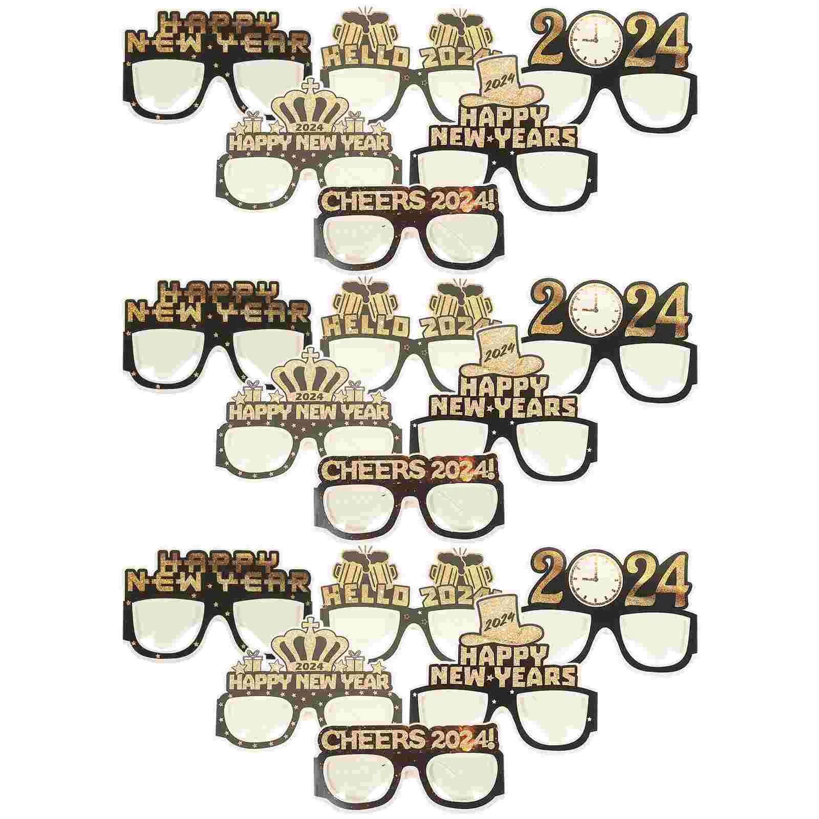 18pcs Paper Party Glasses New Year 2024 Party Glasses Eyewear Party Props
18pcs Paper Party Glasses New Year 2024 Party Glasses Eyewear Party Props