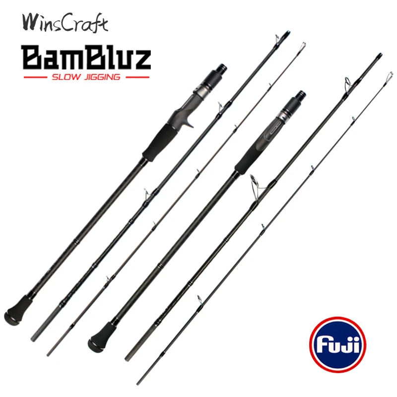 WinsCraft Full Fuji Portable Slow Jigging Rod 3 Section 1.9M High Carbon Casting Spinning Ocean Boat Rod Lure Weight 160-250
WinsCraft Full Fuji Portable Slow Jigging Rod 3 Section 1.9M High Carbon Casting Spinning Ocean Boat Rod Lure Weight 160-250