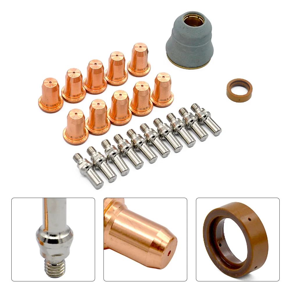 22pcs Plasma Cutting Consumable Accessories 20A Kit With Vortex Ring Compatible For Forney 251 MicroCut 600 Plasma Cutter
22pcs Plasma Cutting Consumable Accessories 20A Kit With Vortex Ring Compatible For Forney 251 MicroCut 600 Plasma Cutter