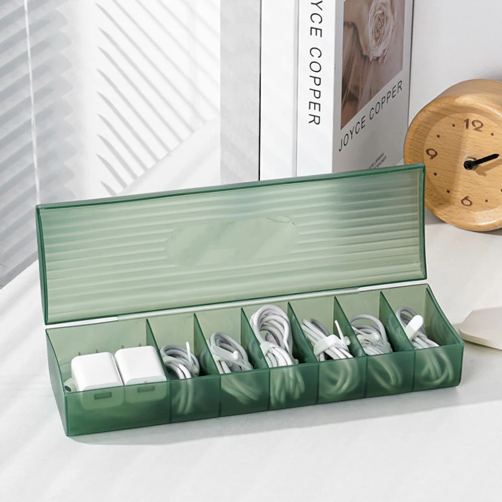 Cable Storage Box Transparent Plastic Data Line Storage Container For Desk Stationery Multifunctional Headset Data Charging Line
Cable Storage Box Transparent Plastic Data Line Storage Container For Desk Stationery Multifunctional Headset Data Charging Line