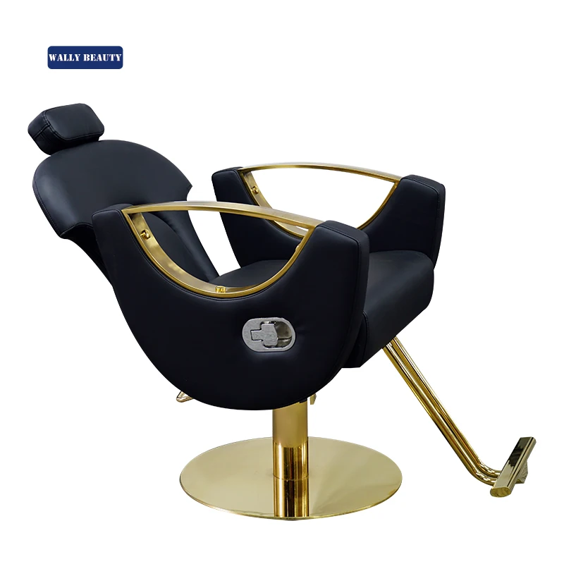 Wallybeauty Gold Stainless Steel Modern Styling Chair Hair Salon Styling Hairdressing Reclining Salon Chairs Furniture
Wallybeauty Gold Stainless Steel Modern Styling Chair Hair Salon Styling Hairdressing Reclining Salon Chairs Furniture
