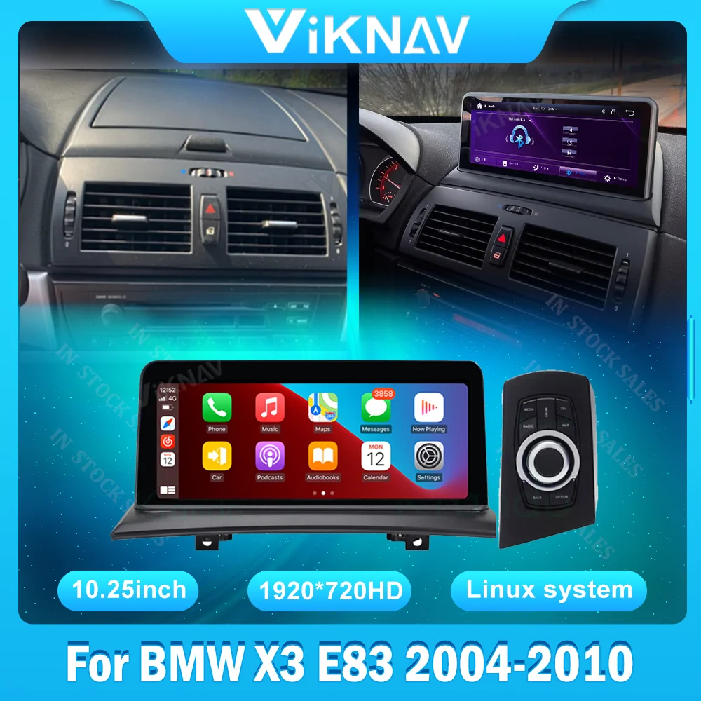 Linux System Car GPS Navigation For BMW X3 E83 2004-2010 Android Auto Car Multimedia radio iDrive wireless carplay Head Unit
Linux System Car GPS Navigation For BMW X3 E83 2004-2010 Android Auto Car Multimedia radio iDrive wireless carplay Head Unit