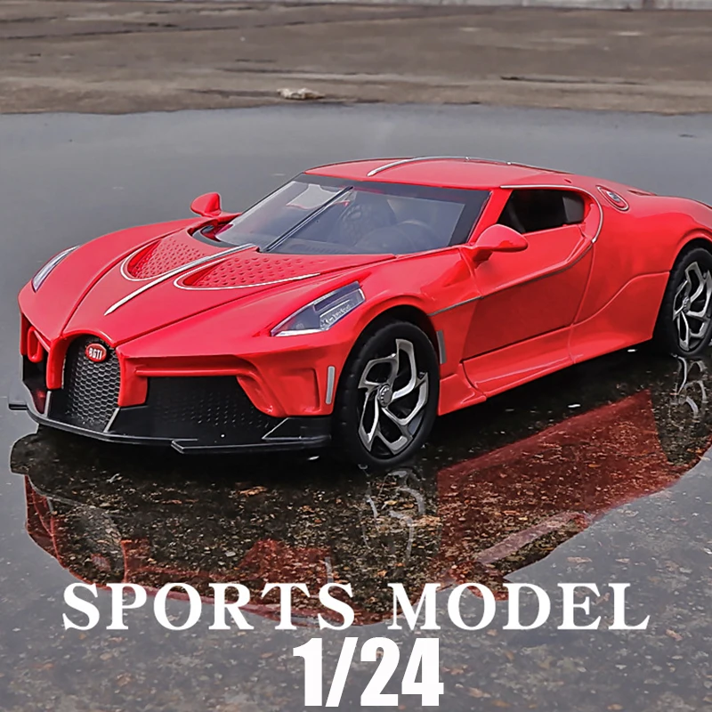 

High Simulation 1:24 Bugatti Lavoiturenoire Alloy Sports Car Model Diecast Metal Toy Vehicles Pull Back Car Children Gift