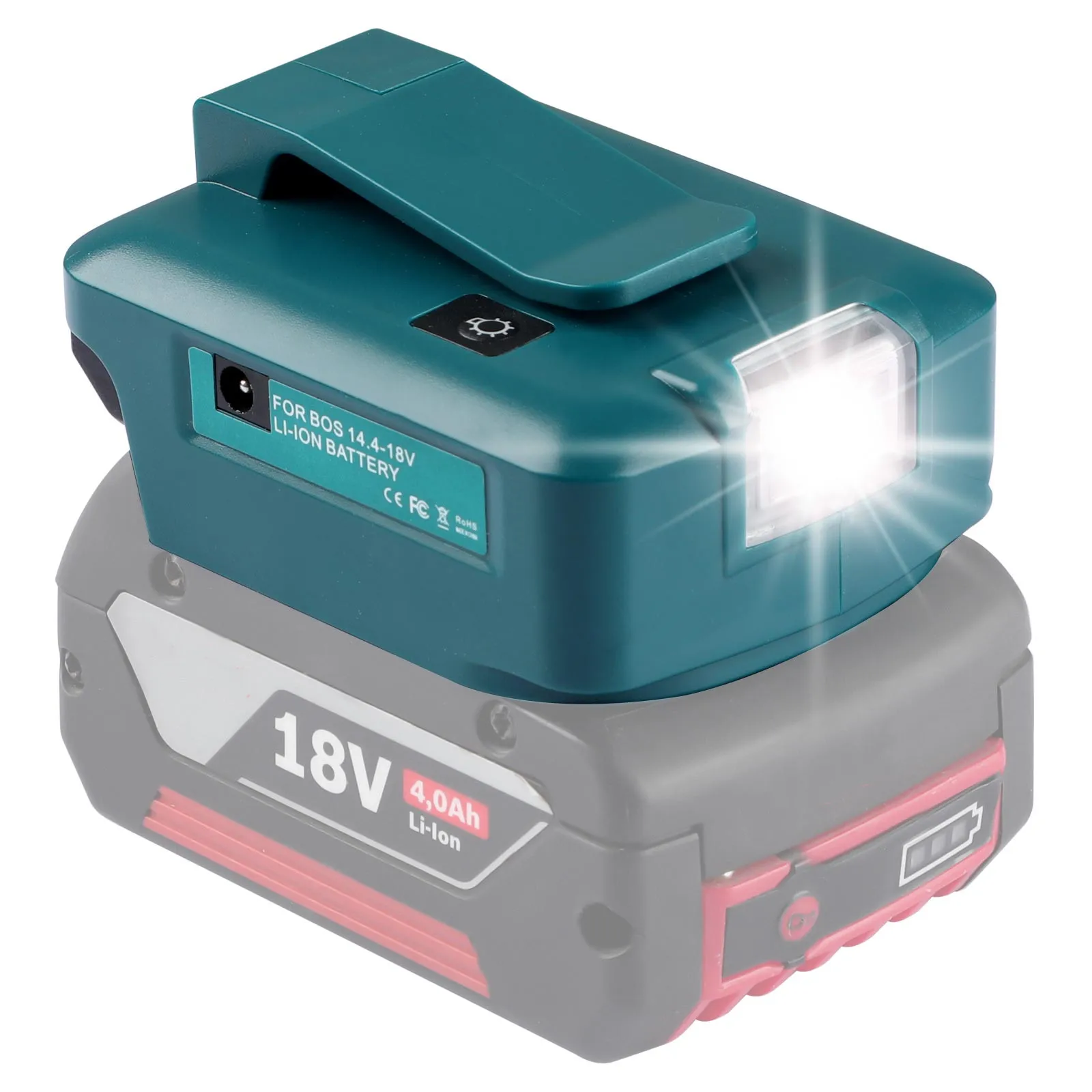 New For Bosch 14.4-18V Lithium-Ion Battery USB Charger LED Work Light Cordless Power Source For BOSCH BAT618 BAT614
New For Bosch 14.4-18V Lithium-Ion Battery USB Charger LED Work Light Cordless Power Source For BOSCH BAT618 BAT614