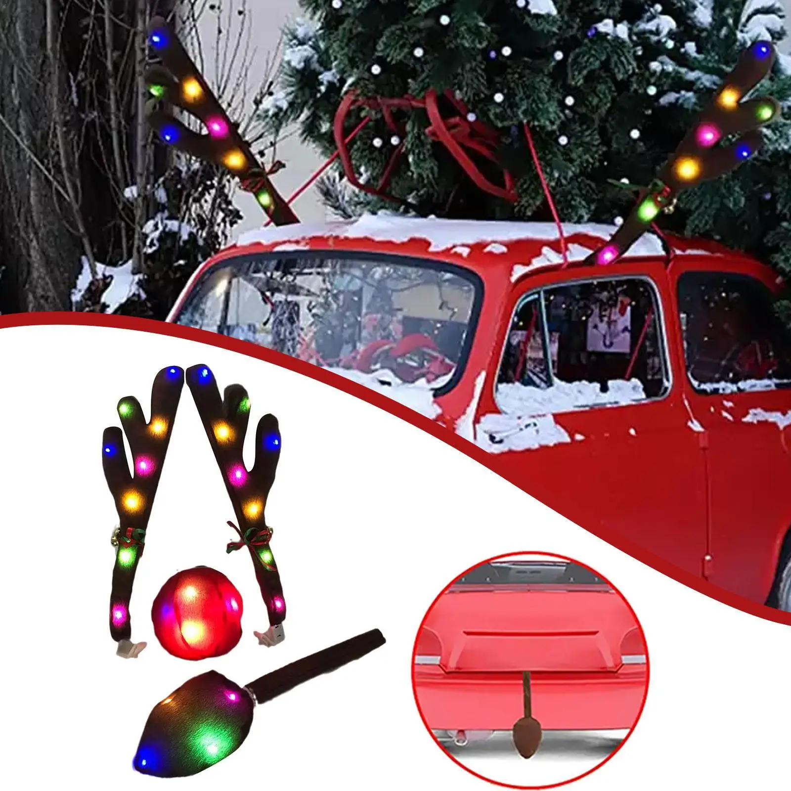 LED Illuminated Antlers Car Decoration Cute Christmas Decor Three Lighting Modes Christmas Supplies Car Reindeer Antlers Doffer
LED Illuminated Antlers Car Decoration Cute Christmas Decor Three Lighting Modes Christmas Supplies Car Reindeer Antlers Doffer