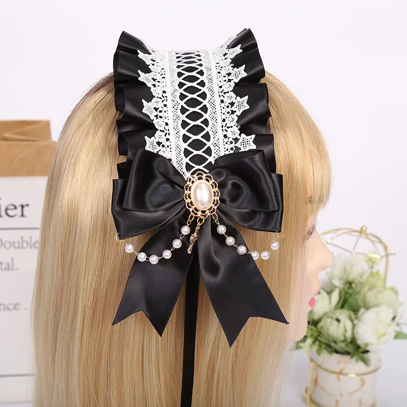 Women Girl's Plush Cat Ears Ribbon Bell Lolita Gothic Ruffles Lace Headband Maid Cosplay Hair Hoop Kawaii Accessories
Women Girl's Plush Cat Ears Ribbon Bell Lolita Gothic Ruffles Lace Headband Maid Cosplay Hair Hoop Kawaii Accessories