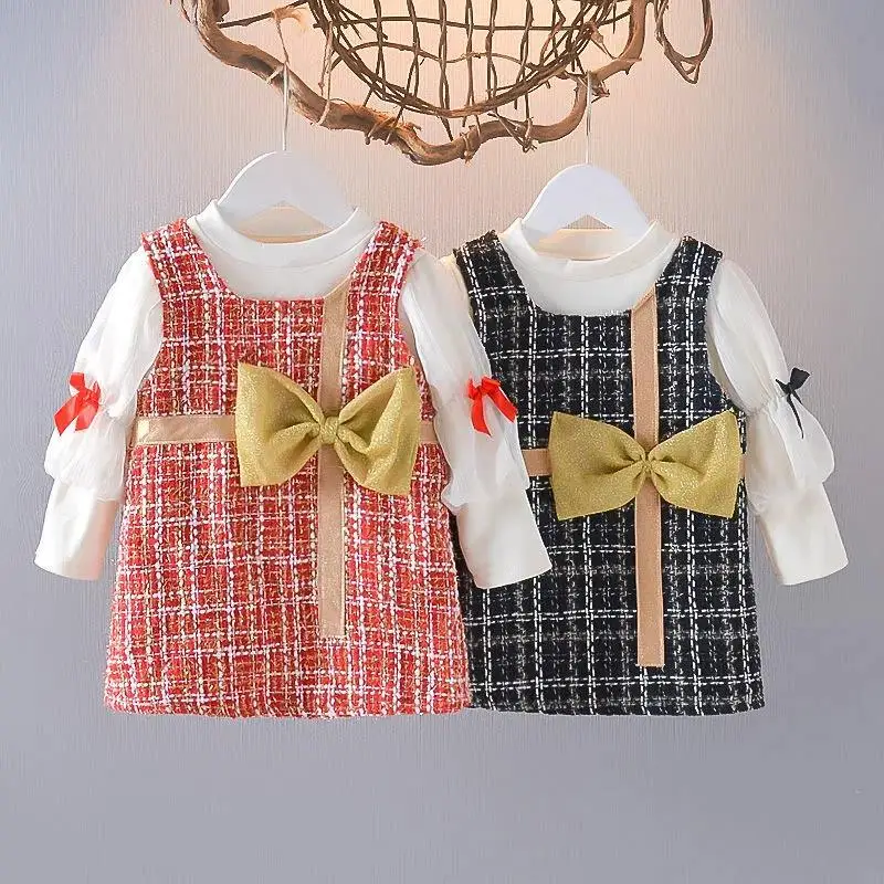 2022 New Girls Spring Autumn Winter Princess Dress Elegant Kids Girl Plaid Bow Birthday Dresses Cute Baby Clothes Vestidos
2022 New Girls Spring Autumn Winter Princess Dress Elegant Kids Girl Plaid Bow Birthday Dresses Cute Baby Clothes Vestidos