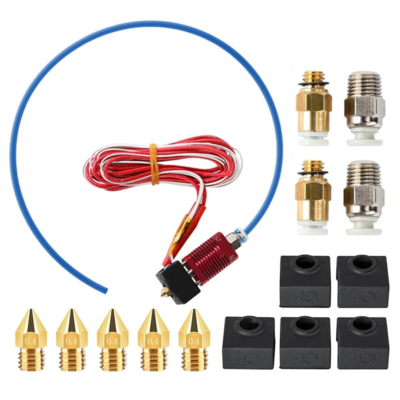 Ender 3 Hot End Kit, Upgrade Assembly Extruder Hot End Kit 24V With Capricorn Bowden Tube, Nozzle For Ender-3S
Ender 3 Hot End Kit, Upgrade Assembly Extruder Hot End Kit 24V With Capricorn Bowden Tube, Nozzle For Ender-3S