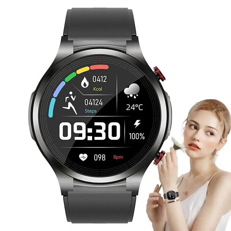 

Blood Sugar Monitor Watch Non Invasive Blood Glucose Smart Watch 1.32 Inch Full Touch Screen Fashionable Wearable Glucose