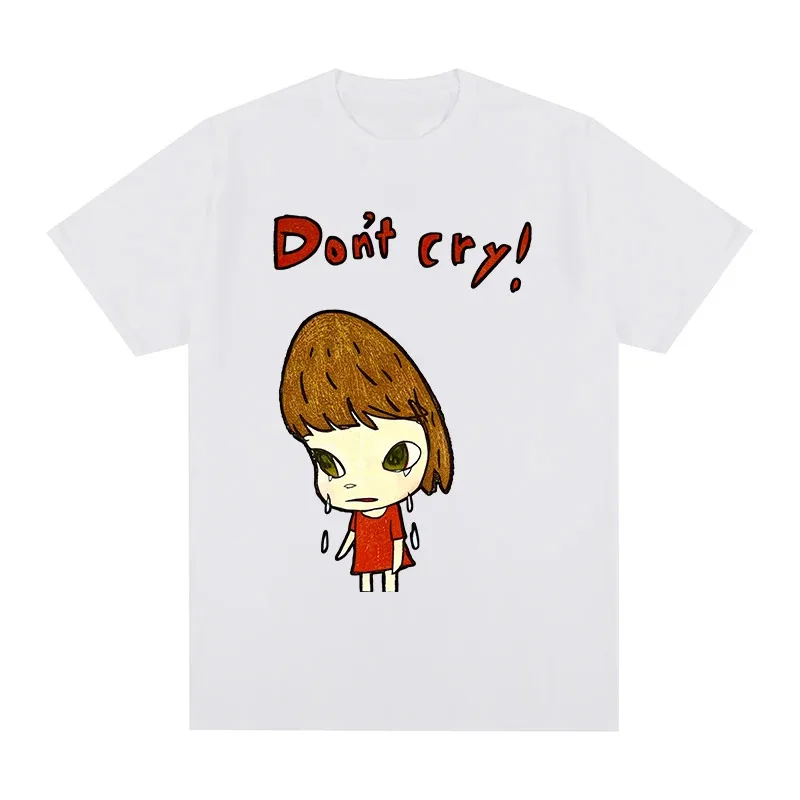 Винтажная уличная одежда Yoshitomo Nara don't cry Мужская футболка в стиле хип-хоп новая