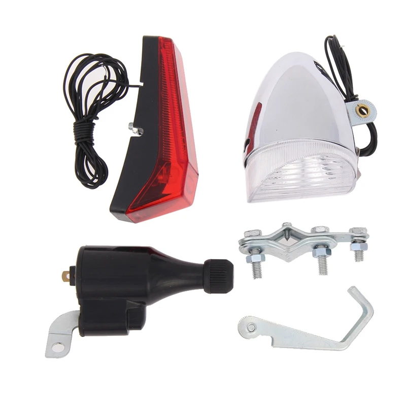 MTB Bicycle Friction Dynamo Generator Head Tail Light Set Bike Cycling Headlight Bicycle Light Bike Acessories
MTB Bicycle Friction Dynamo Generator Head Tail Light Set Bike Cycling Headlight Bicycle Light Bike Acessories