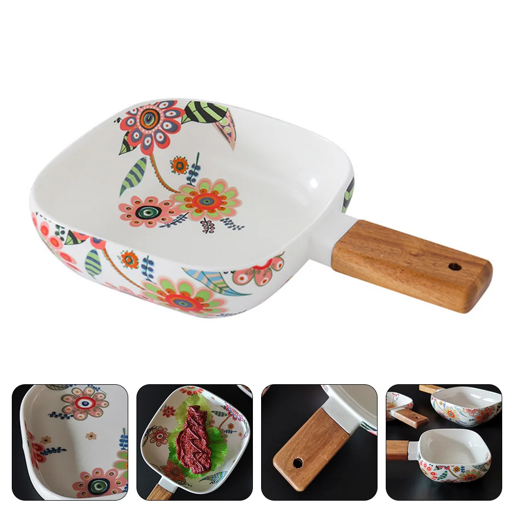 Western Plate Seafood Tray Serving Pan Handle Handle Baking Dish Fruit Tray Dinner Plate Salad Holder Ceramics Ceramic Serving
Western Plate Seafood Tray Serving Pan Handle Handle Baking Dish Fruit Tray Dinner Plate Salad Holder Ceramics Ceramic Serving