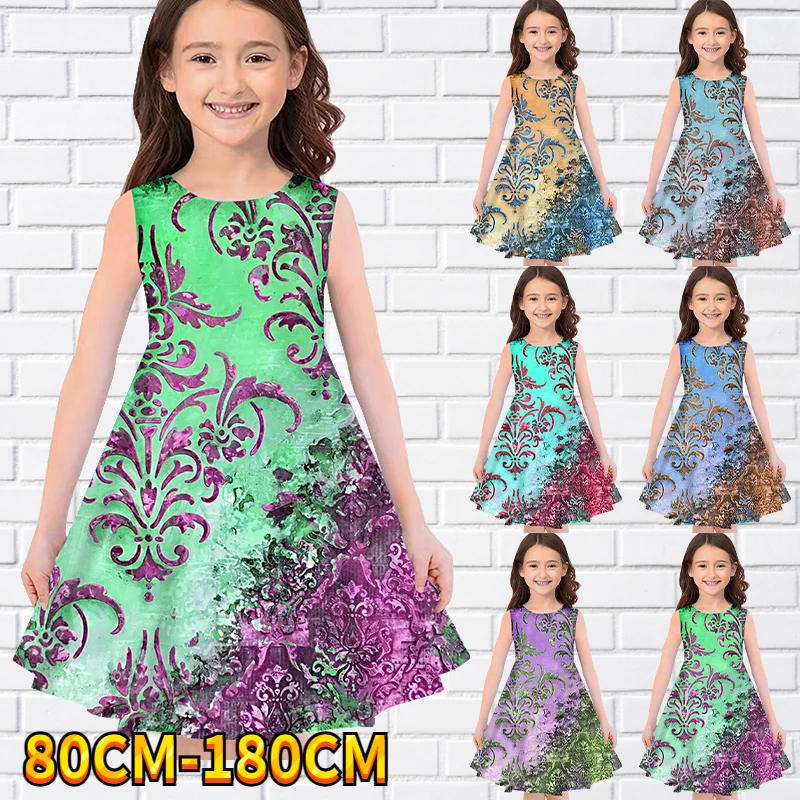 2022 Kids Little Girls Sleeveless Dress Girls Dress Flower Kids 3D Print Daily Casual Cute Sweet Over Knee Party Dress 70-180CM
2022 Kids Little Girls Sleeveless Dress Girls Dress Flower Kids 3D Print Daily Casual Cute Sweet Over Knee Party Dress 70-180CM